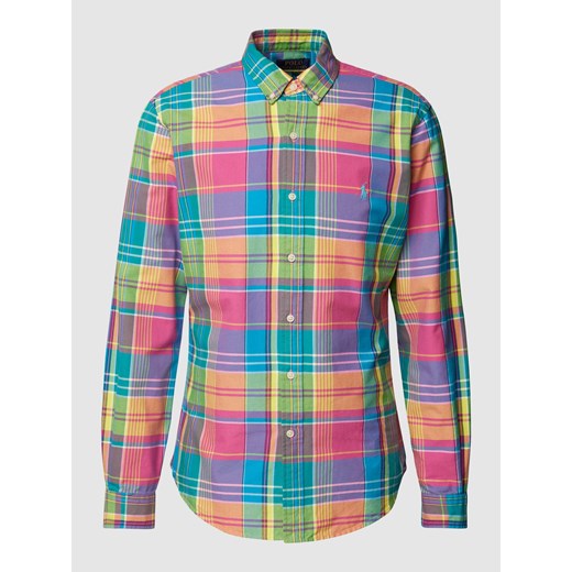 Koszula casualowa ze wzorem w kratę i kołnierzykiem typu button down ze sklepu Peek&Cloppenburg  w kategorii Koszule męskie - zdjęcie 168990924
