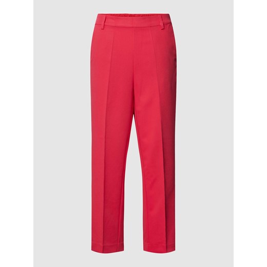 Spodnie o kroju regular fit w kant model ‘SAKURA’ ze sklepu Peek&Cloppenburg  w kategorii Spodnie damskie - zdjęcie 168990934