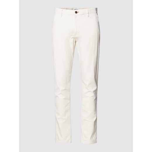 Spodnie o kroju slim fit z fakturowanym wzorem model ‘MARCO’ ze sklepu Peek&Cloppenburg  w kategorii Spodnie męskie - zdjęcie 168990974