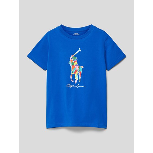 T-shirt z nadrukiem z logo ze sklepu Peek&Cloppenburg  w kategorii T-shirty chłopięce - zdjęcie 168991830