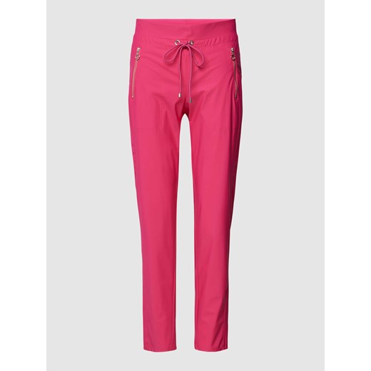 Spodnie z elastycznym pasem i tunelem model ‘Easy Active’ ze sklepu Peek&Cloppenburg  w kategorii Spodnie damskie - zdjęcie 168991842
