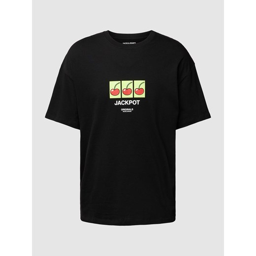 T-shirt z nadrukiem z motywem model ‘BLOCKPOP’ ze sklepu Peek&Cloppenburg  w kategorii T-shirty męskie - zdjęcie 168991870