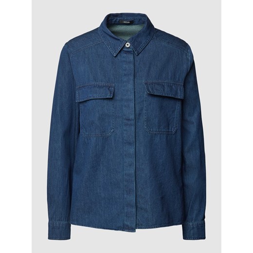 Bluzka jeansowa z kieszeniami na piersi model ‘Fridolan’ ze sklepu Peek&Cloppenburg  w kategorii Koszule damskie - zdjęcie 168992204