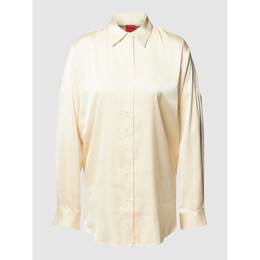 Bluzka koszulowa z imitacji satyny model ‘Ecosy’ ze sklepu Peek&Cloppenburg  w kategorii Koszule damskie - zdjęcie 168992274