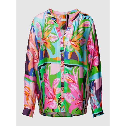 Bluzka koszulowa z wiskozy z kwiatowym wzorem ze sklepu Peek&Cloppenburg  w kategorii Koszule damskie - zdjęcie 168992542