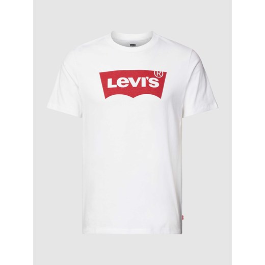 T-shirt z bawełny z nadrukiem z logo ze sklepu Peek&Cloppenburg  w kategorii T-shirty męskie - zdjęcie 168992581