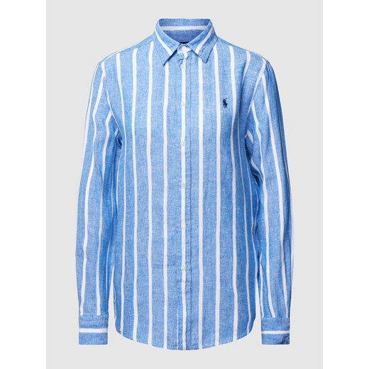 Bluzka koszulowa ze wzorem w paski ze sklepu Peek&Cloppenburg  w kategorii Koszule damskie - zdjęcie 168992881