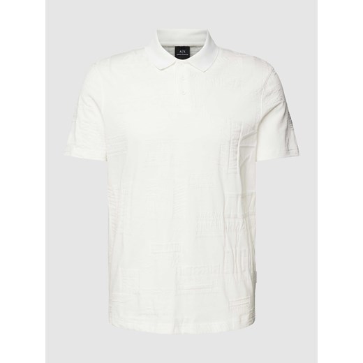 Koszulka polo z fakturowanym wzorem z logo ze sklepu Peek&Cloppenburg  w kategorii T-shirty męskie - zdjęcie 168992903