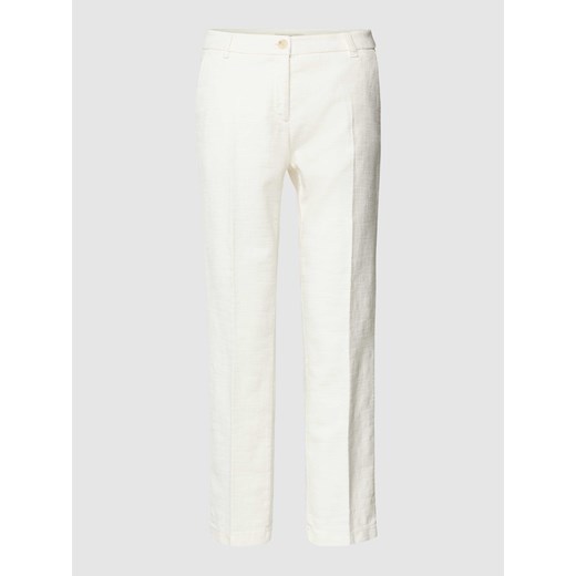 Spodnie materiałowe o kroju regular fit w kant model ‘STYLE.MARON’ ze sklepu Peek&Cloppenburg  w kategorii Spodnie damskie - zdjęcie 168993134