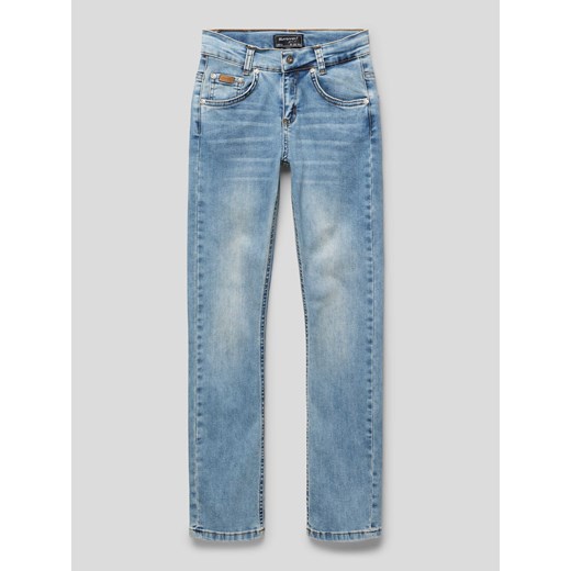 Jeansy o kroju slim fit z 5 kieszeniami ze sklepu Peek&Cloppenburg  w kategorii Spodnie chłopięce - zdjęcie 168993670
