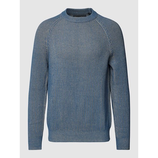 Sweter z dzianiny z efektem prążkowania ze sklepu Peek&Cloppenburg  w kategorii Swetry męskie - zdjęcie 168994101