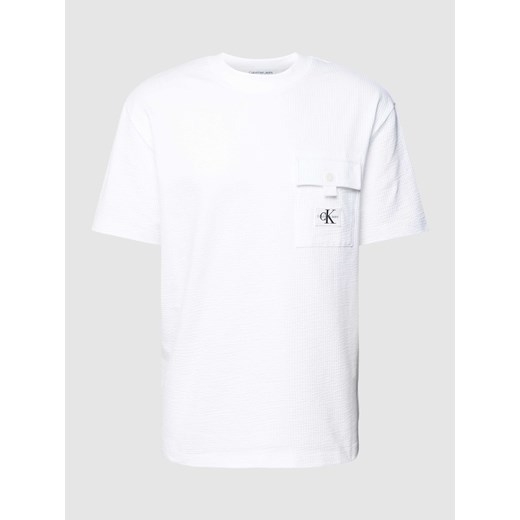 T-shirt z kieszenią na piersi i naszywką z logo ze sklepu Peek&Cloppenburg  w kategorii T-shirty męskie - zdjęcie 168994341