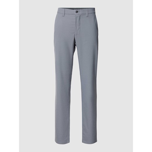 Spodnie o kroju regular fit z dodatkiem wiskozy i fakturowanym wzorem ze sklepu Peek&Cloppenburg  w kategorii Spodnie męskie - zdjęcie 168994372
