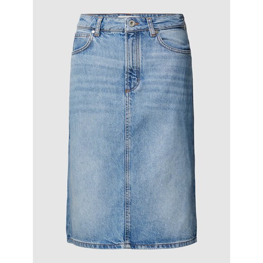 Spódnica jeansowa o długości do kolan z 5 kieszeniami ze sklepu Peek&Cloppenburg  w kategorii Spódnice - zdjęcie 168994401
