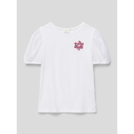 T-shirt z bufiastymi rękawami ze sklepu Peek&Cloppenburg  w kategorii Bluzki dziewczęce - zdjęcie 168994492