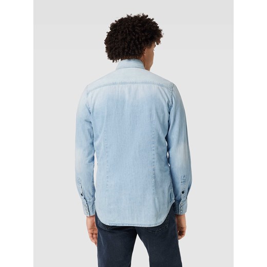 Koszula jeansowa o kroju slim fit z kieszeniami na piersi M Peek&Cloppenburg 