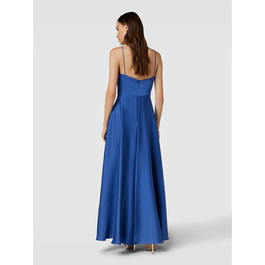 Sukienka Laona na ramiączkach niebieska maxi 