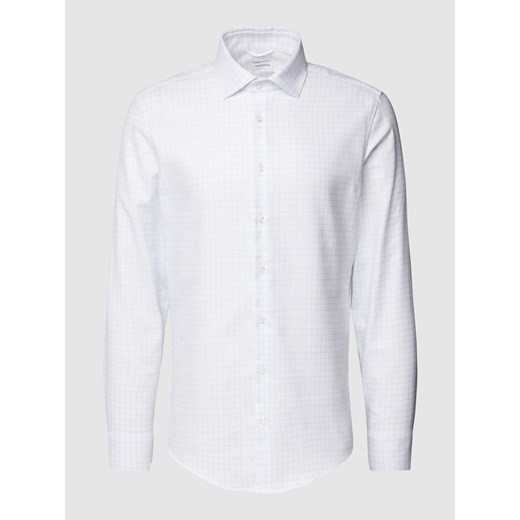 Koszula biznesowa o kroju slim fit ze wzorem w kratkę ze sklepu Peek&Cloppenburg  w kategorii Koszule męskie - zdjęcie 168995090