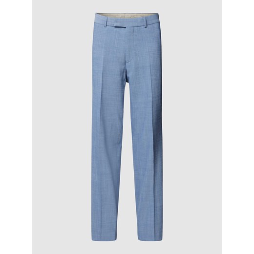 Spodnie z zakładkami w pasie o kroju regular fit z dodatkiem wełny model ‘Sendrik’ ze sklepu Peek&Cloppenburg  w kategorii Spodnie męskie - zdjęcie 168995171