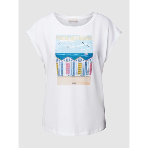 T-shirt z nadrukowanym motywem ze sklepu Peek&Cloppenburg  w kategorii Bluzki damskie - zdjęcie 168995554