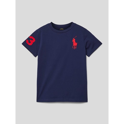 T-shirt z wyhaftowanym logo i motywem ze sklepu Peek&Cloppenburg  w kategorii T-shirty chłopięce - zdjęcie 168995604