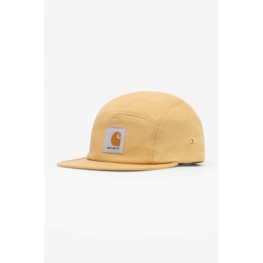 Carhartt WIP czapka z daszkiem bawełniana Backley Cap kolor beżowy z aplikacją I016607.1YHXX ze sklepu PRM w kategorii Czapki z daszkiem damskie - zdjęcie 169001693