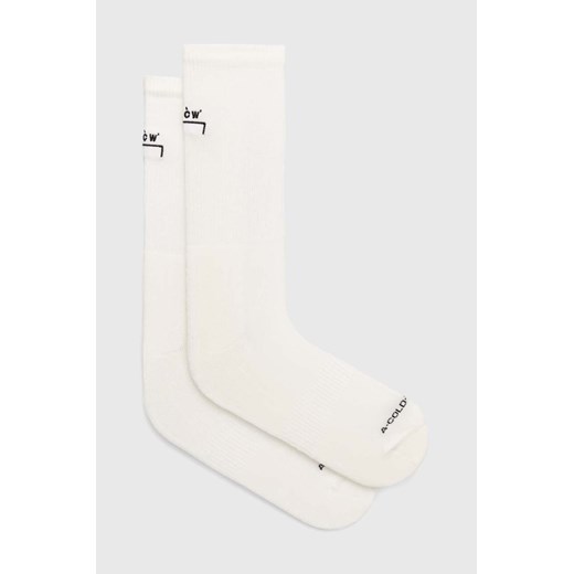 A-COLD-WALL* skarpetki Bracket Sock męskie kolor beżowy ACWMSK037 ze sklepu PRM w kategorii Skarpetki męskie - zdjęcie 169001712