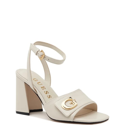 Guess Skórzane sandały na słupku ze sklepu Gomez Fashion Store w kategorii Sandały damskie - zdjęcie 169001770