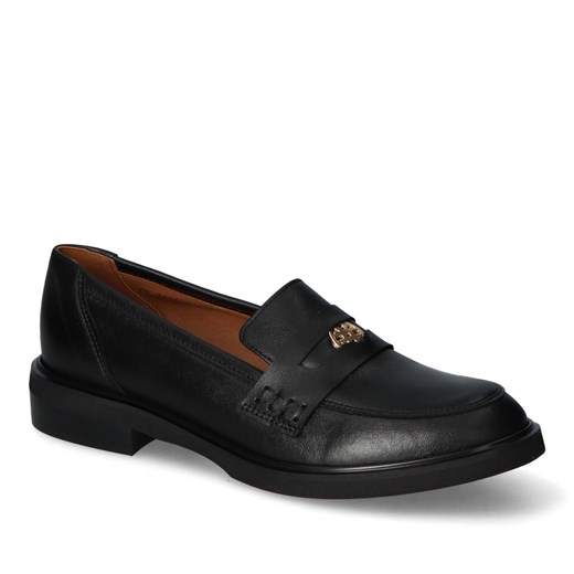 Mokasyny Gamis 7411 Czarne lico ze sklepu Arturo-obuwie w kategorii Mokasyny damskie - zdjęcie 169003781