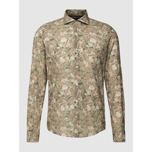 Koszula casualowa o kroju slim fit z nadrukiem na całej powierzchni ze sklepu Peek&Cloppenburg  w kategorii Koszule męskie - zdjęcie 169005022