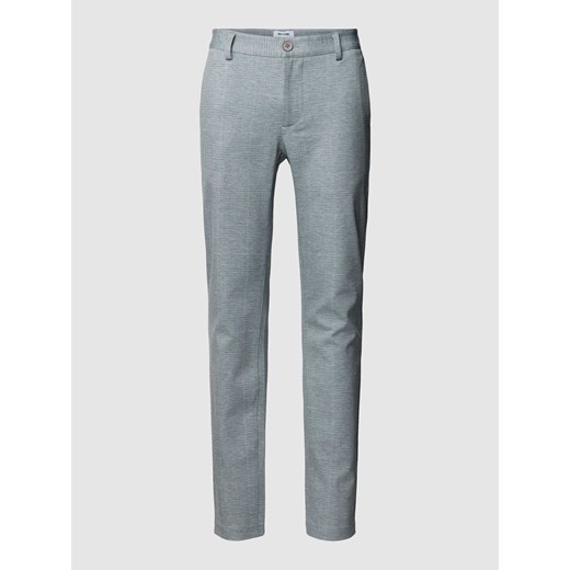 Spodnie materiałowe o kroju slim fit ze wzorem w kratę glencheck model ‘MARK’ ze sklepu Peek&Cloppenburg  w kategorii Spodnie męskie - zdjęcie 169005180