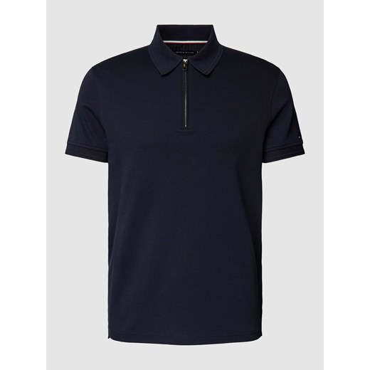 Koszulka polo o kroju slim fit z krótkim zamkiem błyskawicznym ze sklepu Peek&Cloppenburg  w kategorii T-shirty męskie - zdjęcie 169005272