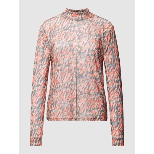 Bluzka z długim rękawem we wzory na całej powierzchni ze sklepu Peek&Cloppenburg  w kategorii Bluzki damskie - zdjęcie 169005754