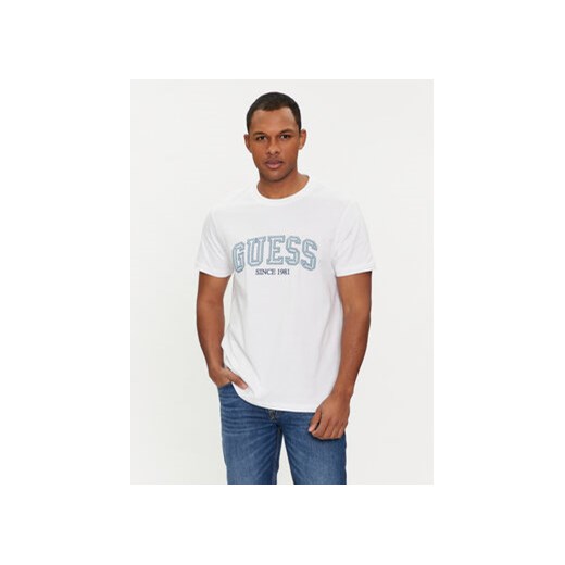 Guess T-Shirt M4GI62 I3Z14 Biały Regular Fit ze sklepu MODIVO w kategorii T-shirty męskie - zdjęcie 169015534