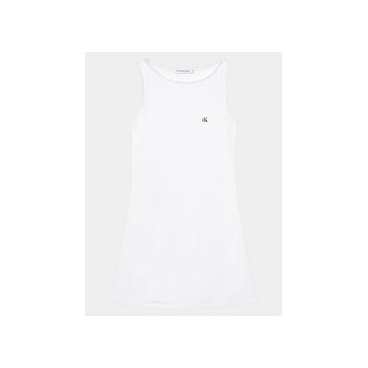 Calvin Klein Jeans Sukienka codzienna Badge IG0IG02498 Biały Regular Fit ze sklepu MODIVO w kategorii Kopertówki - zdjęcie 169015572