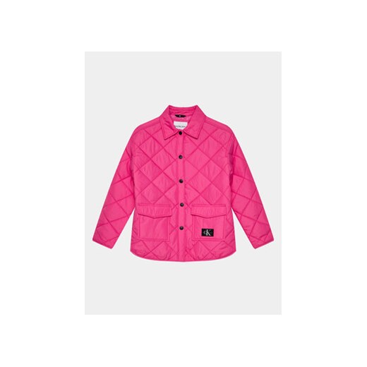 Calvin Klein Jeans Kurtka przejściowa IG0IG01814 Różowy Relaxed Fit ze sklepu MODIVO w kategorii Kurtki dziewczęce - zdjęcie 169016024
