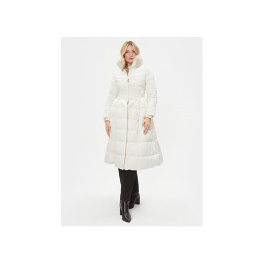 Elisabetta Franchi Kurtka puchowa PI-58Z-36E2-000077 Biały Regular Fit Elisabetta Franchi 40 okazyjna cena MODIVO