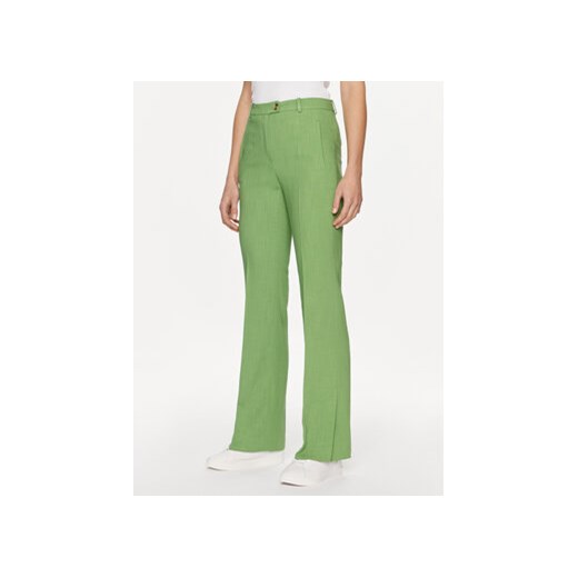 Boss Spodnie materiałowe Terela 50511972 Zielony Slim Fit ze sklepu MODIVO w kategorii Spodnie damskie - zdjęcie 169017012