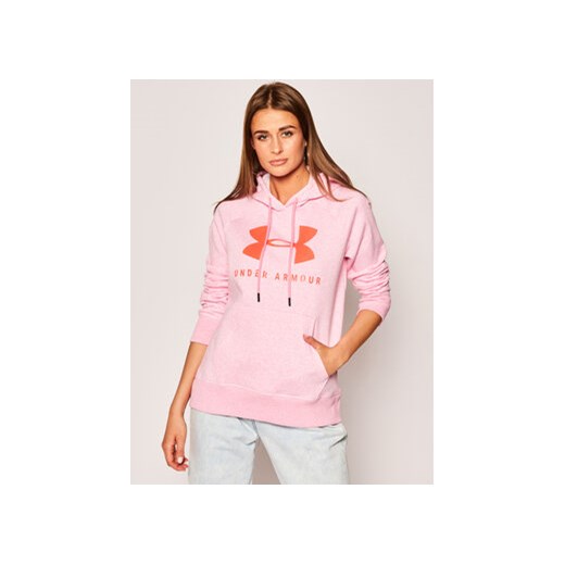 Under Armour Bluza Ua Rival Fleece Sportstyle Graphic 1348550 Różowy Loose Fit Under Armour XS MODIVO