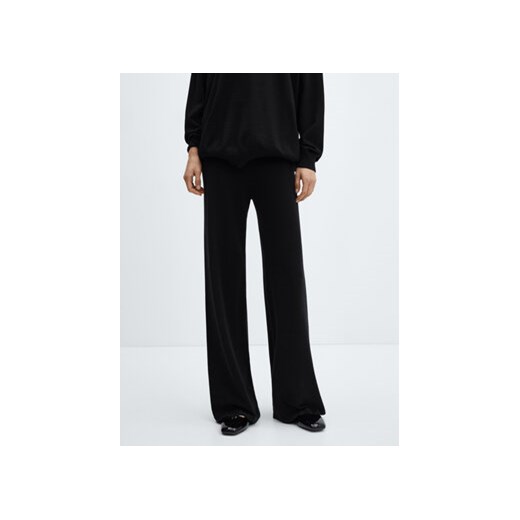 Mango Spodnie materiałowe Vieira 67090473 Czarny Relaxed Fit ze sklepu MODIVO w kategorii Spodnie damskie - zdjęcie 169017663