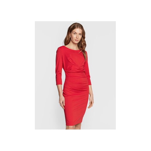 Rinascimento Sukienka koktajlowa CFC0110643003 Czerwony Regular Fit ze sklepu MODIVO w kategorii Sukienki - zdjęcie 169018431