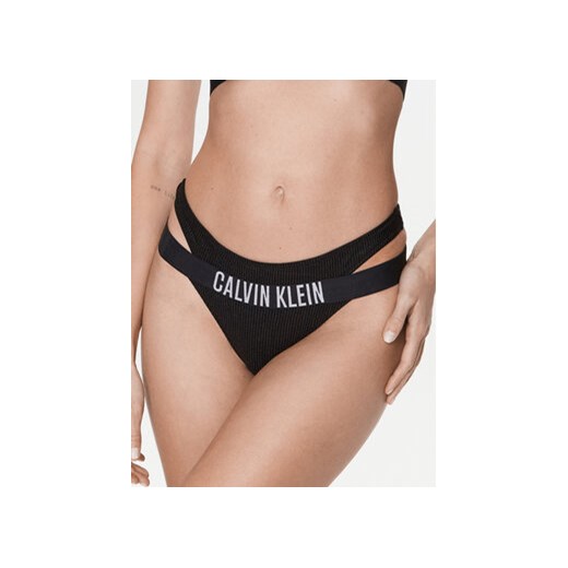 Calvin Klein Swimwear Góra od bikini KW0KW01967 Czarny ze sklepu MODIVO w kategorii Stroje kąpielowe - zdjęcie 169018851