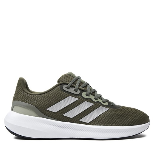 Buty sportowe męskie zielone Adidas na wiosnę sznurowane 