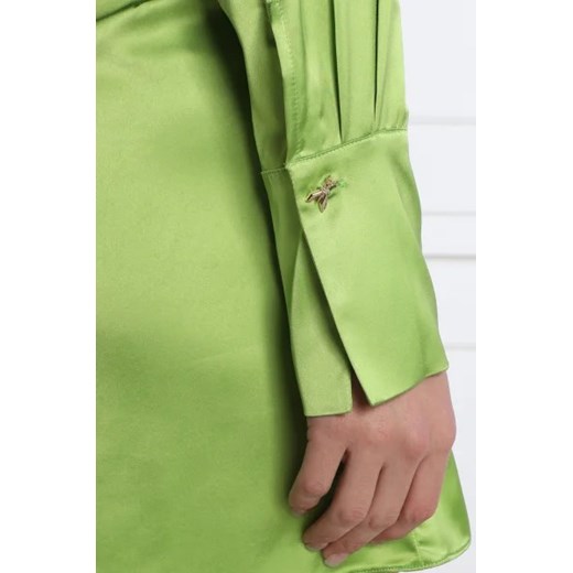 Sukienka zielona Patrizia Pepe z długimi rękawami 