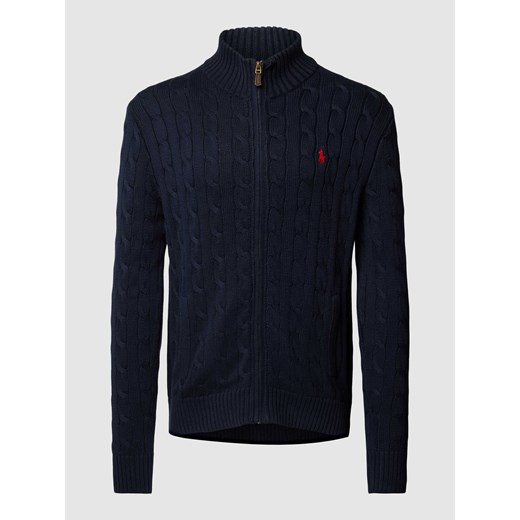 Kurtka z dzianiny z wyhaftowanym logo Polo Ralph Lauren S wyprzedaż Peek&Cloppenburg