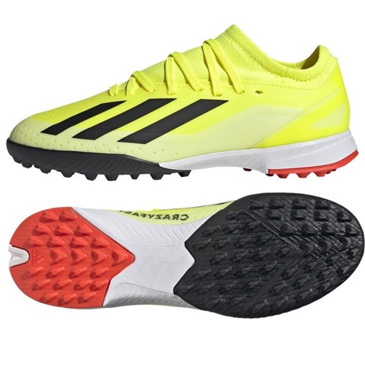 Buty adidas X Crazyfast League Tf Jr IF0681 żółte ze sklepu ButyModne.pl w kategorii Buty sportowe dziecięce - zdjęcie 169030523