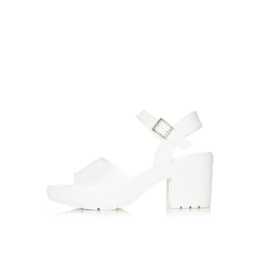 HETTY Cleated Sole Sandals topshop bialy 