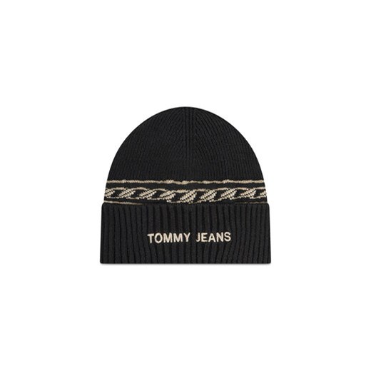 Tommy Jeans Czapka Tjw Femme Beanie AW0AW10710 Czarny ze sklepu MODIVO w kategorii Czapki zimowe damskie - zdjęcie 169046594