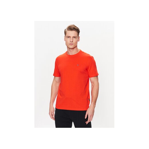 Napapijri T-Shirt Salis NP0A4H8D Czerwony Regular Fit Napapijri L MODIVO