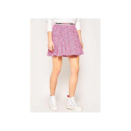 Tommy Jeans Spódnica mini Printed DW0DW08344 Różowy Regular Fit ze sklepu MODIVO w kategorii Spódnice - zdjęcie 169051952